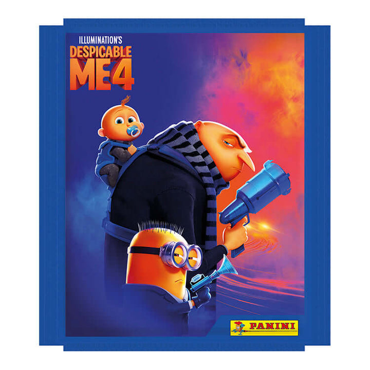 Despicable Me 4 Sticker Collection featuring Gru and Minions on Panini album cover.