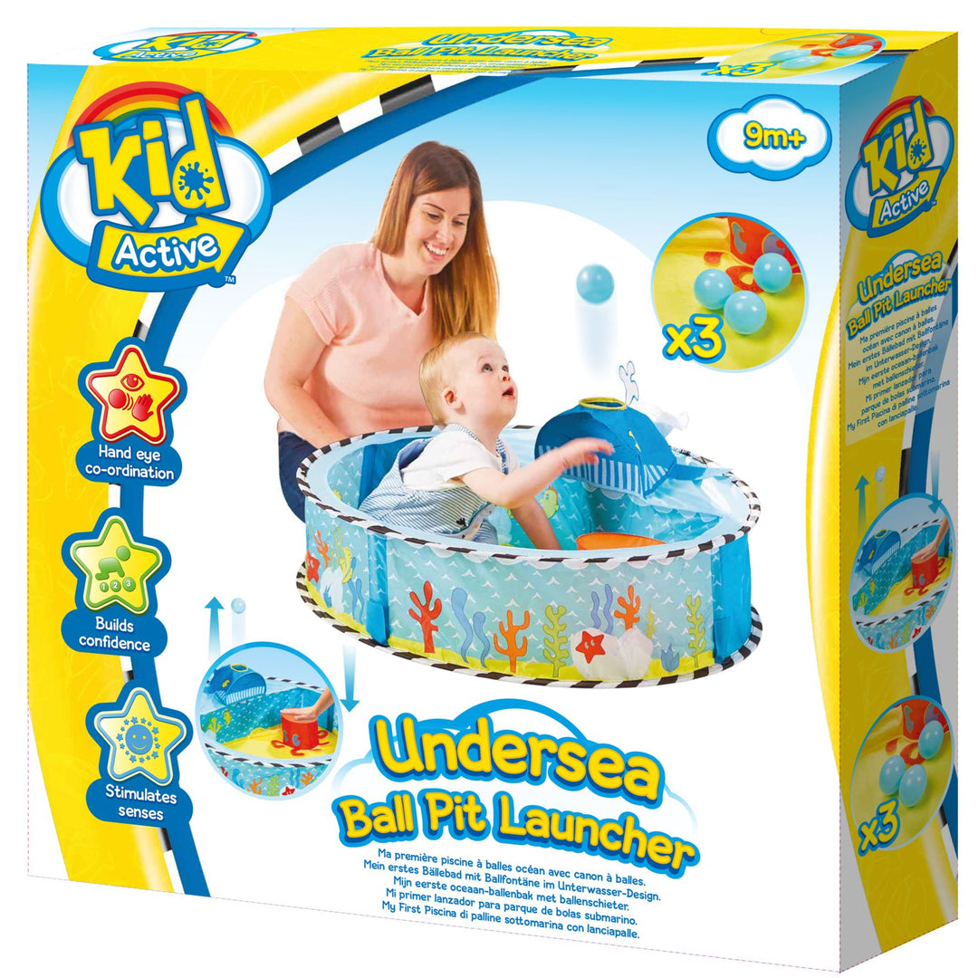 Lanceur sensoriel de fosse à balles pour bébé Kid Active Undersea Pop Up