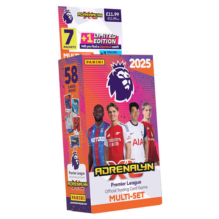 Panini Premier League 2024/25 Adrenalyn XL Trading Card Game Multi-Set box with players from various teams