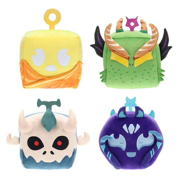 Blox Fruits Series 2 Huge Fruits Plush collection featuring magical plush fruits from the hit game.