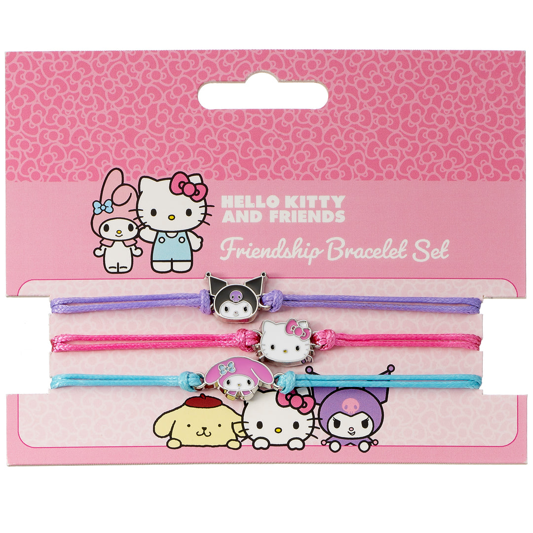 Hello Kitty Kuromi And My Melody Friendship Bracelet Set