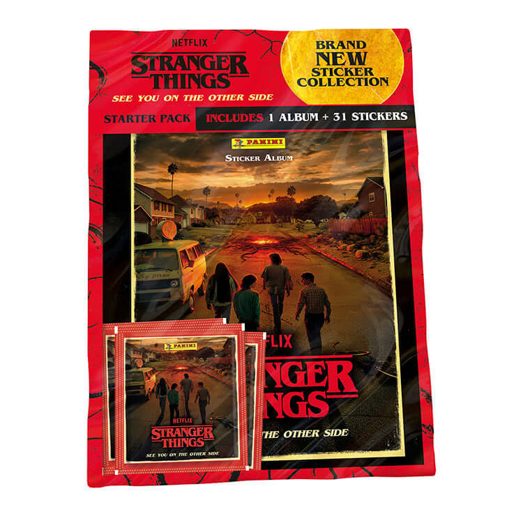 Stranger Things 2 Sticker Collection Starter Pack with Album and 31 Stickers by Panini