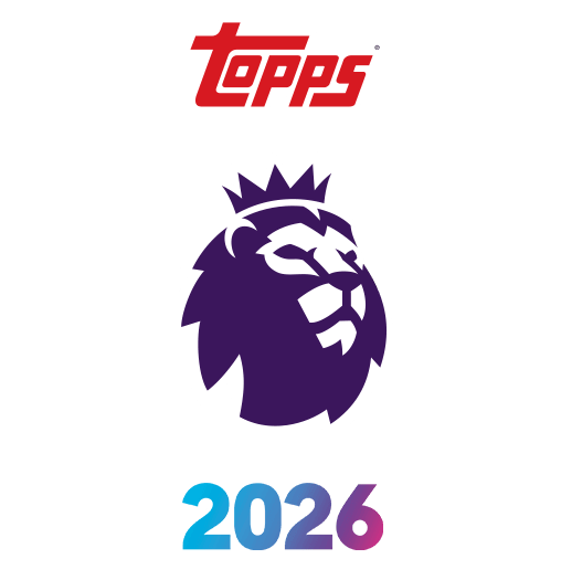 Premier League 2026 Golden Boot Tin design featuring Topps logo and iconic lion emblem.