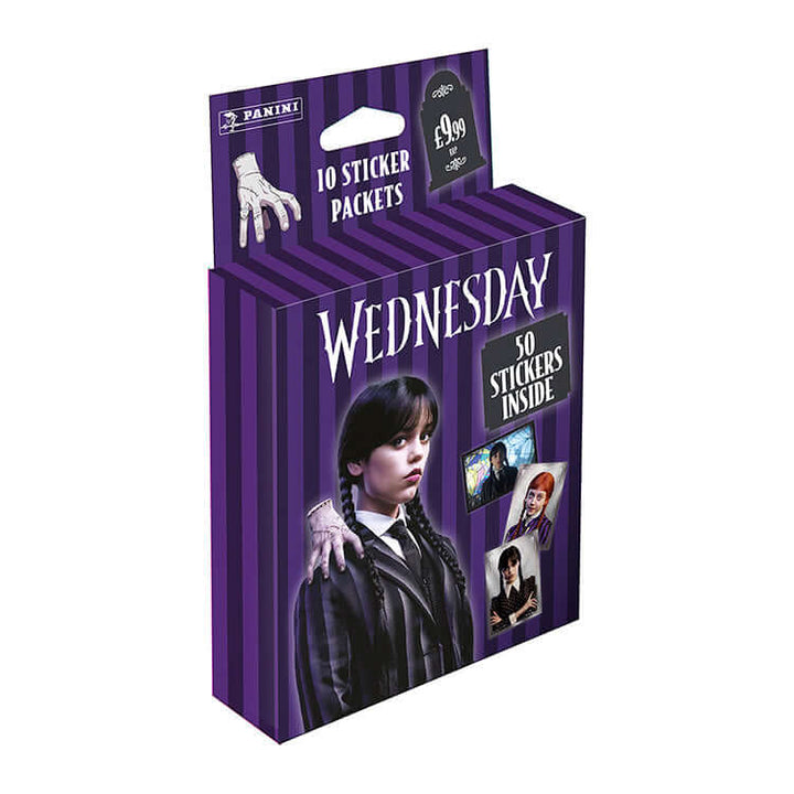 Wednesday 2 Here We Woe Again Sticker Collection featuring 10 sticker packets for fans of the show.