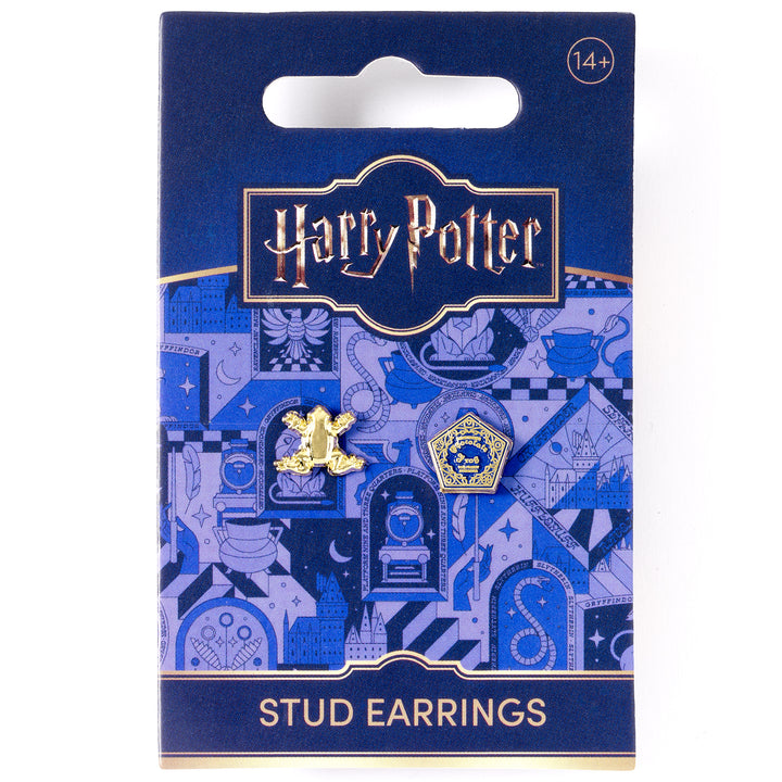 Official Harry Potter Chocolate Frog Gold Plated Stud Earrings