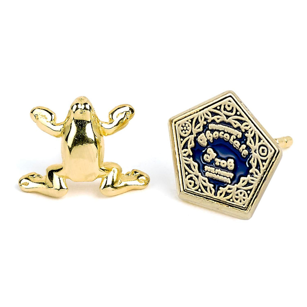 Official Harry Potter Stud Earring Set including Time Turners, Chocolate Frogs, and Glasses with Lightning Bolt earrings