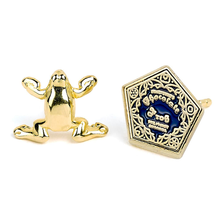 Official Harry Potter Stud Earring Set including Time Turners, Chocolate Frogs, and Glasses with Lightning Bolt earrings