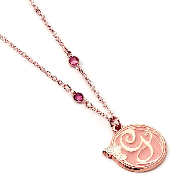 Wicked Glinda rose gold necklace featuring a &