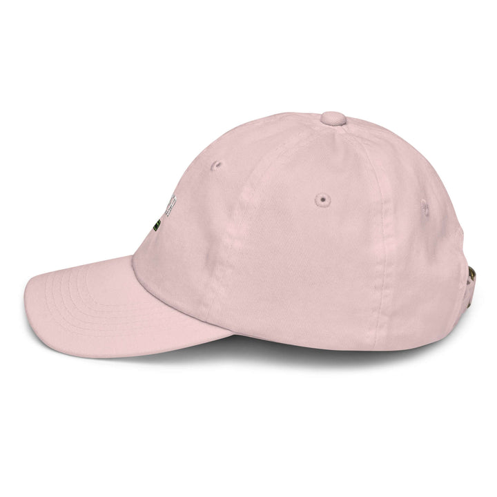 XP Grinder Youth baseball cap in pink, perfect for training and outdoor play, featuring a breathable design and adjustable strap.