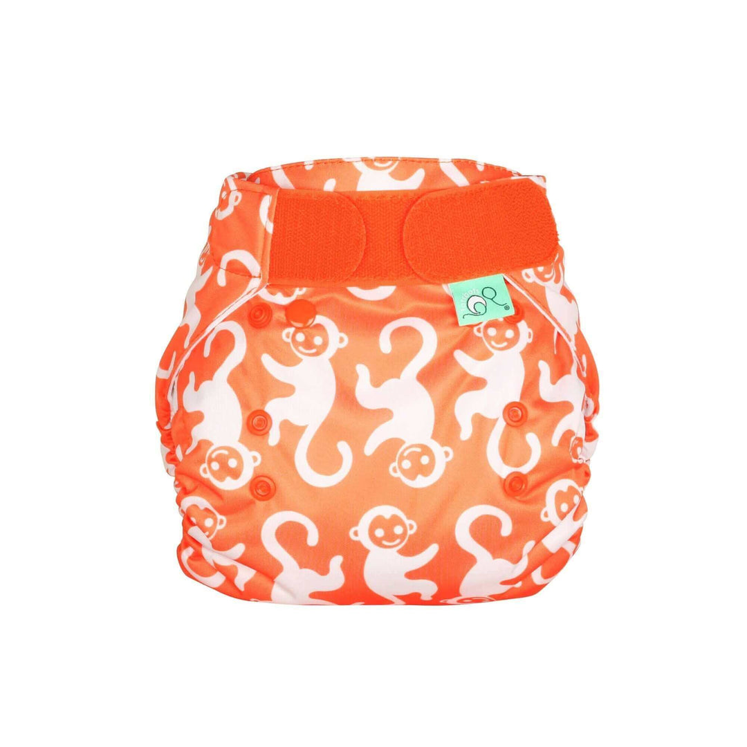 Tots Bots Bamboozle Nappy Wrap Colour: Chimpantzee Size: Size 1 (6-18lbs) reusable nappies Earthlets