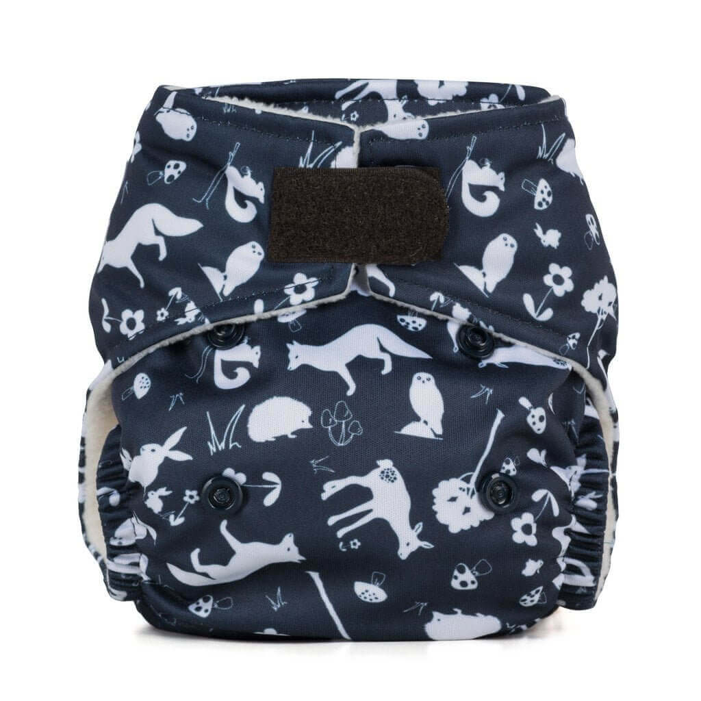 Baba + Boo Newborn Reusable Nappy - Prints Colour: Pebbles reusable nappies all in one nappies Earthlets