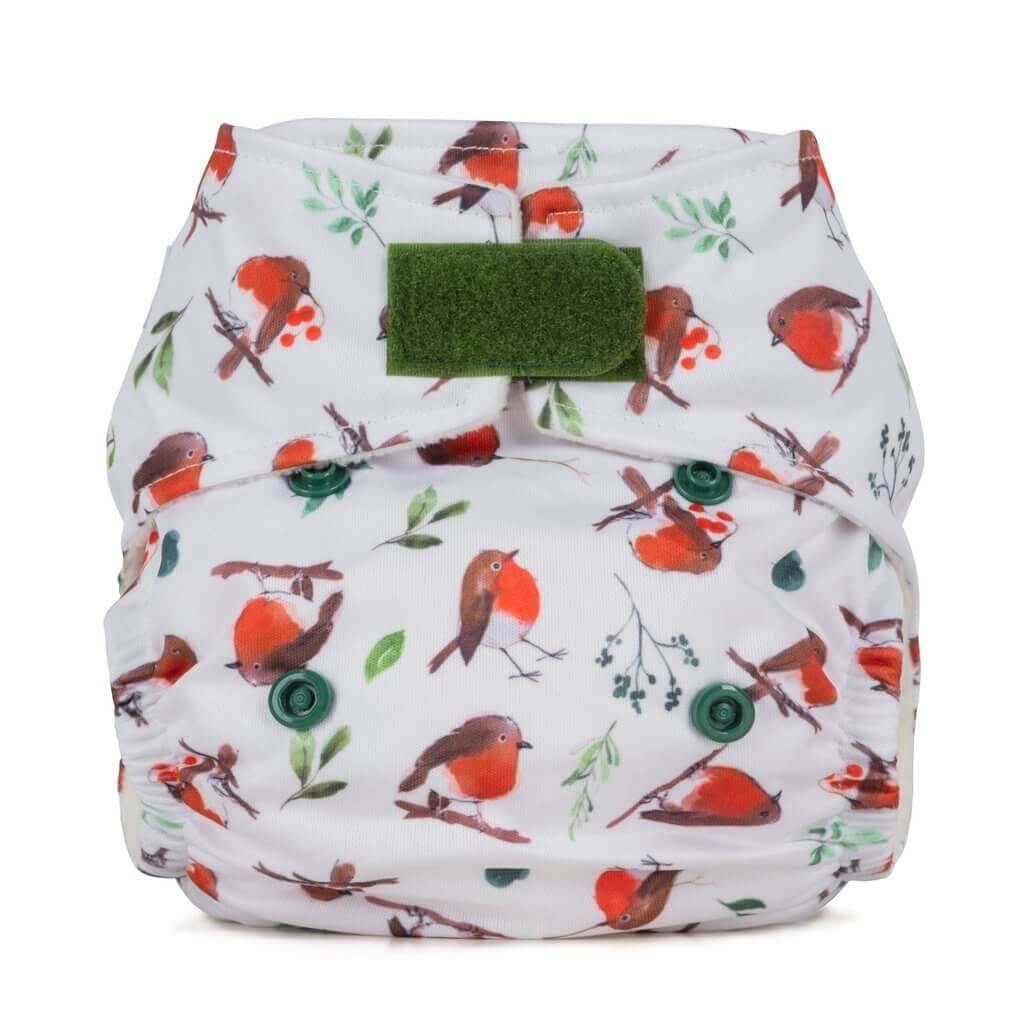 Baba + Boo Newborn Reusable Nappy - Prints Colour: Pebbles reusable nappies all in one nappies Earthlets