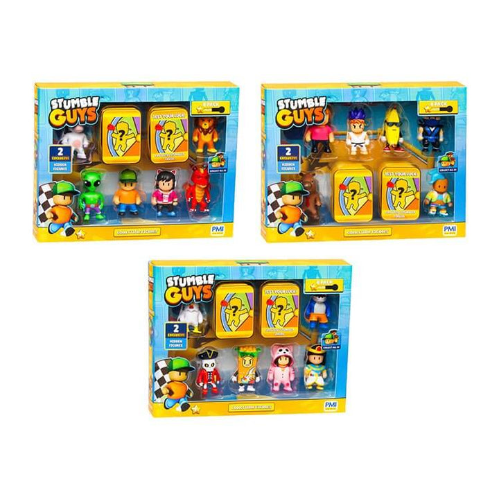 PMI Stumble Guys Collectible Figures 8PK Deluxe Box 8PK Deluxe Box: Pack 1 Mini Figures Earthlets