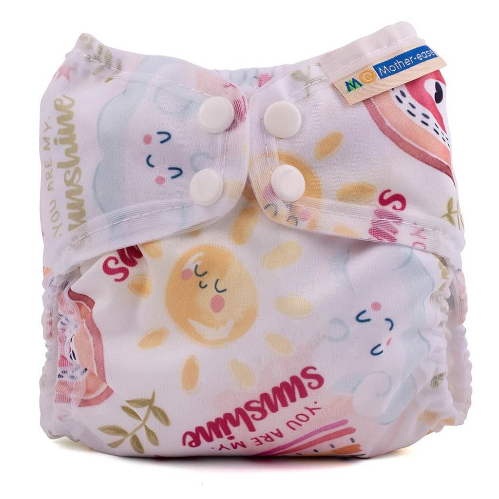 Mother-ease Wizard Uno Organic Cotton - Newborn Colour: Bee Kind reusable nappies Earthlets