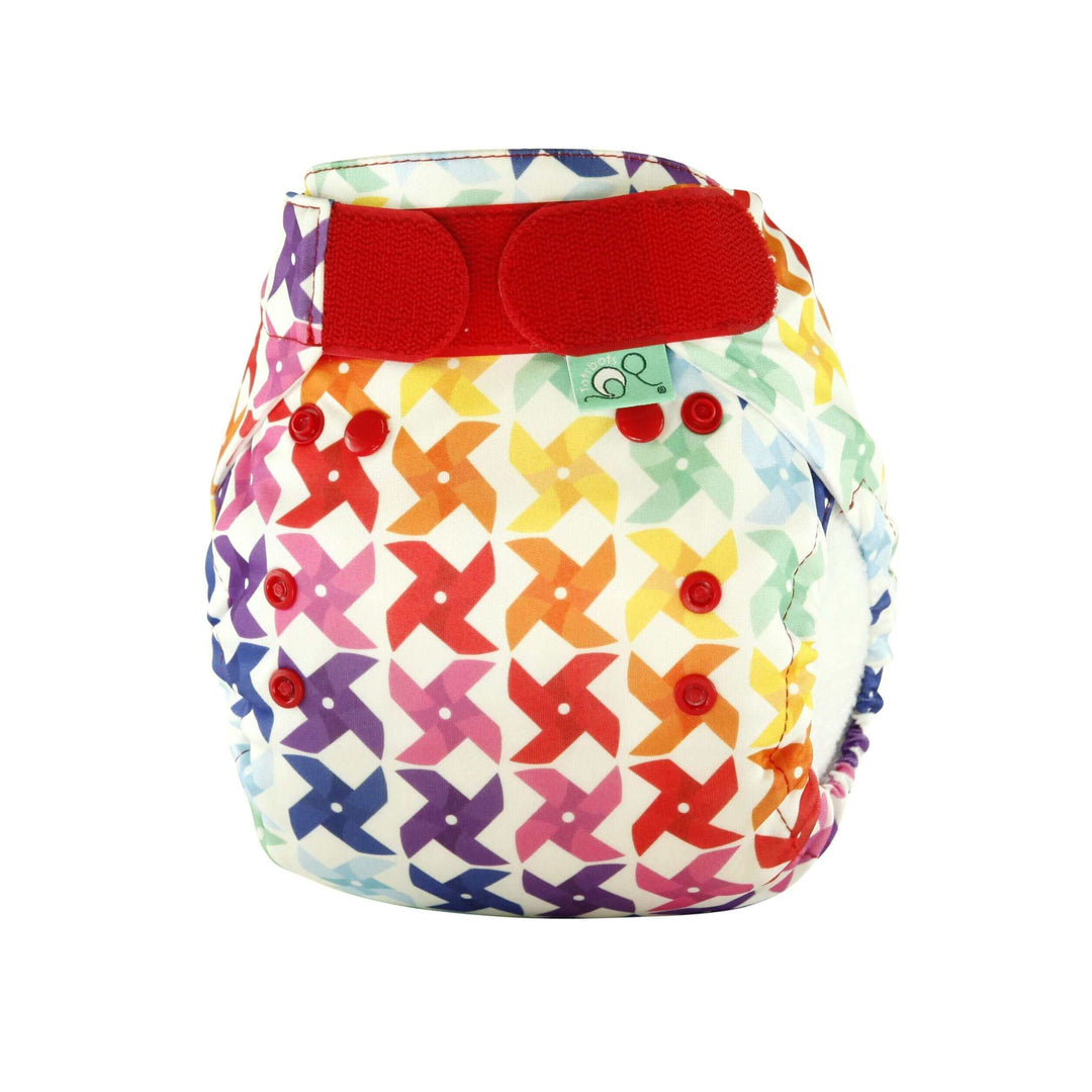 Tots Bots Bamboozle Nappy Wrap Colour: Whirl Size: Size 1 (6-18lbs) reusable nappies Earthlets