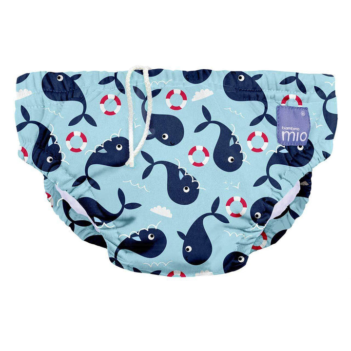 Bambino Mio Nice and Nautical Reusable Swim Nappy Colour: Anchors Away Size: Medium reusable swim nappies Earthlets