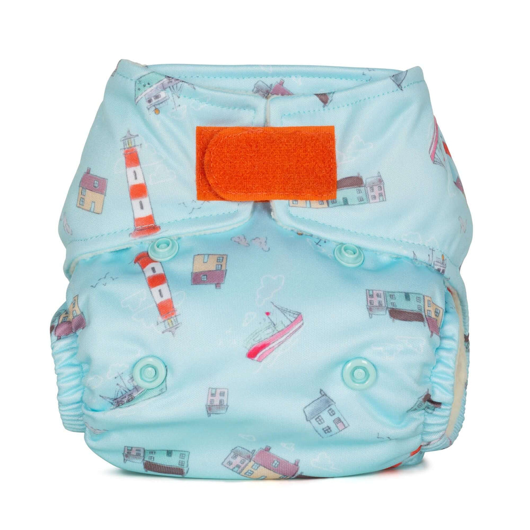 Baba + Boo Newborn Reusable Nappy - Prints Colour: Pebbles reusable nappies all in one nappies Earthlets